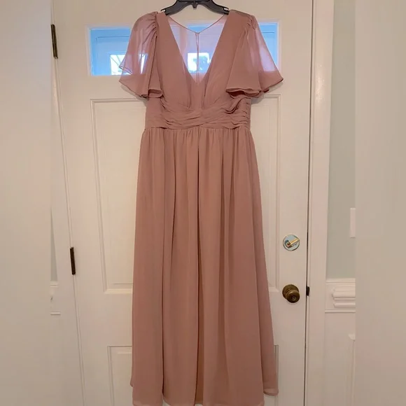 blue dress for baby girl Cicinia Dusty Rose Plus Size Mother Of The Bride Dress Long Chiffon Be main image 0